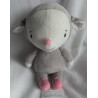 H&M - Plüschtier - Maus - grau, rosa, weiß - ca. 27 cm groß - Schle...