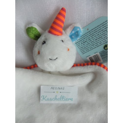 ZD Trading - Niederlande - Schmusetuch - Einhorn - weiß, orange, li...