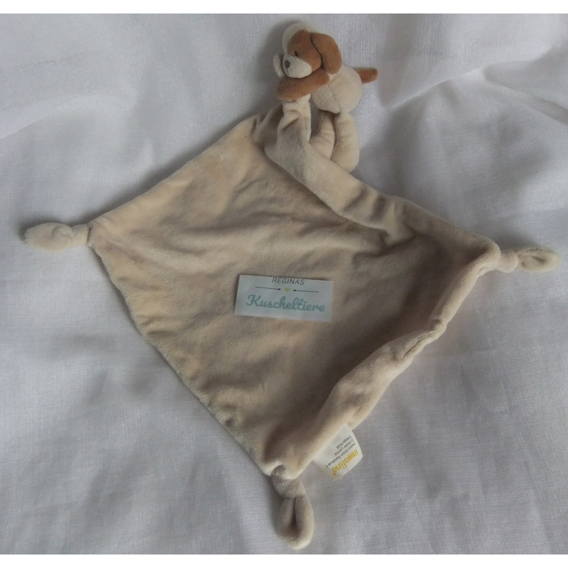 Inware GmbH - Inwolino - Schmusetuch Hund mit Schnuffeltuch - braun...