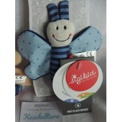 Sigikid - zwei Greiflinge - Rassel Känguru und Red Stars Knister-Schmetterling